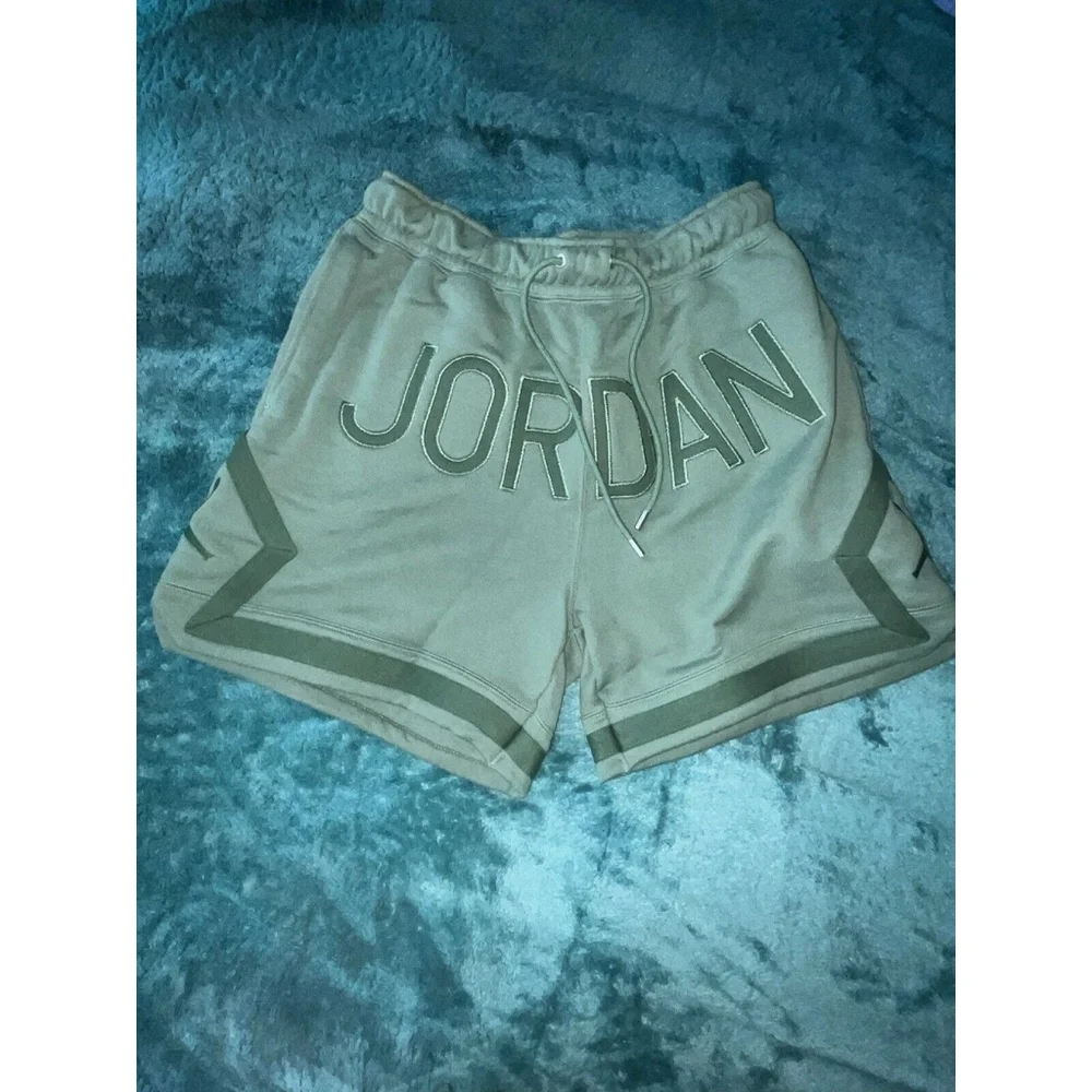 Nike Air Jordan x Nina Chanel Abney Fleece Shorts Green (HF1650-398) Size Large
